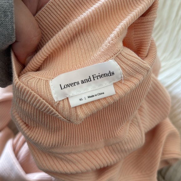 Lovers and Friends Pink Knit Maxi Dress with Slit XS - Picture 9 of 9